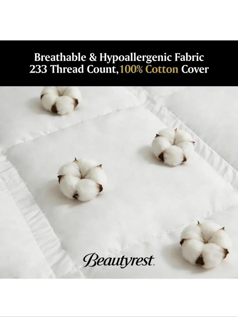 Beautyrest Goose Down Fiber Comforters King Size, Lightweight Blanket/Duvet Inse